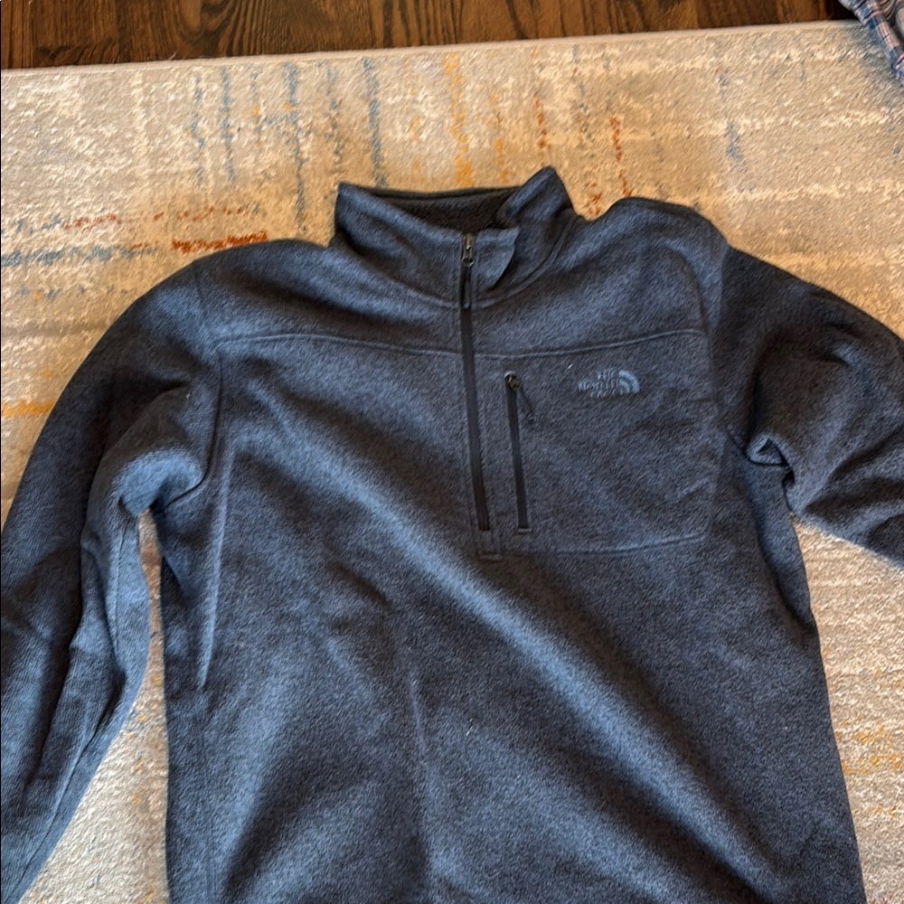 The North Face Men's Blue Zip Sweater